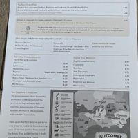 Menu   at Bear Inn in Cirencester