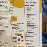 Drinks options   at Epic Egg in Cheyenne
