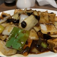 Tofu black bean sauce   at Peking Garden in Stockton-on-tees