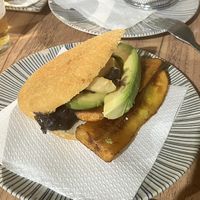 Arepa vegana  at El Arepazo in Sevilla