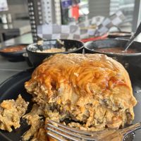 Inside of stacked enchiladas   at Torque Grill & Cantina in Burleson