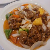 Sweet and Sour Vegeterian 'Pork' at Garden Cantonese Restaurant - Maybe closed in Bangor