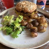 Le burger vegan  at Wood Bear in Bourg-saint-maurice