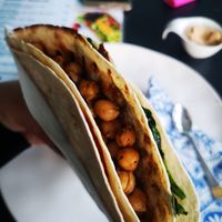 Chickpea spinach wrap with special seasoning🥰 at Alâka in Antalya