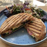 Vegan panini  at Den Glade Gulerod in Ringkobing