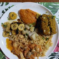 Options from the buffet at Sol da Terra in Vitoria