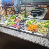 Salad buffet at Sol da Terra in Vitoria