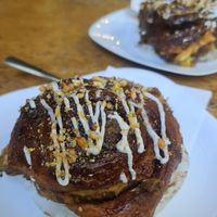 Cinnamon roll at Colibri in Monteverde