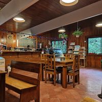 Inside the Café at Colibri in Monteverde