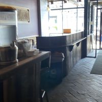 Inside the Eduardo’s restaurant where you pick up the bagels  at Gotham Bagels in Chicago