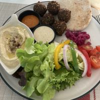 Falafel plate  at Pita Stop in Khao Lak