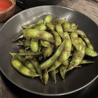Balsamic Edamame - not bad, but we prefer the classic salted Edamame   at Kasto in Canggu