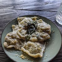SPINACH + TOFU RAVIOLI BUTTER & SAGE at Kasto in Canggu