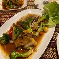 Vegan soymeat  at AO Thai in Lund