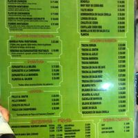 Two vegetarian ( vegan ) options and great drinks (really big)  at Mil De Cilantro in Filandia