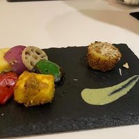 Tandoori vegetables! Stuffed aloo (potato with nuts) was amazing!  at Rubina in Kanazawa