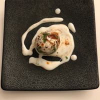 Dahi vada was so fine. 
Came with the vegetarian course.  at Rubina in Kanazawa