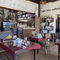 Inside counter  at Flatwhite Cafe in Dahab