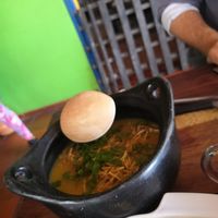 Soup as a starter at Aprisco La Española in Quimbaya