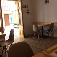 Interior with view of the street at ConSuLado Vegano in Lima