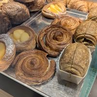 Vegan croissant (right) at Grosmi Caffe in Udine