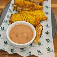 Corn ribs - Mayo is not vegan! at Verte Café in Surabaya