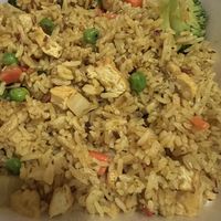 Curry fried ricee  at D'Vegan in Dallas