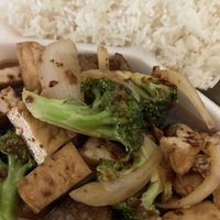 Eggplant tofu soooo good!!!  at D'Vegan in Dallas