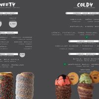 menu with marked vegan options at Sisters Kurtoš in Ljubljana