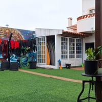 Backyard at Surf Yoga Portugal in Ericeira