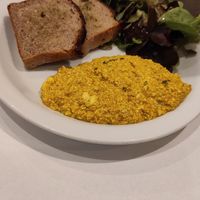 Scrambled Tofu at Karma Organic Coffee in Krakow