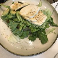 Vegan sandwich with avocado and tofu  at Karma Organic Coffee in Krakow