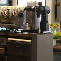 selection of coffee machines  at Karma Organic Coffee in Krakow