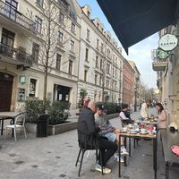   at Karma Organic Coffee in Krakow