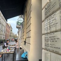   at Karma Organic Coffee in Krakow