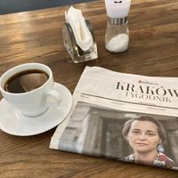  at Karma Organic Coffee in Krakow