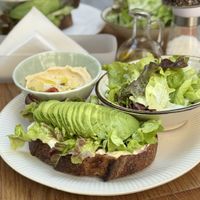 Avocado toast  at Karma Café Krupnicza in Krakow