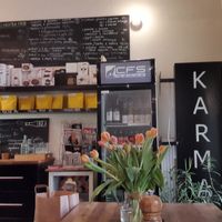 Inside at Karma Organic Coffee in Krakow