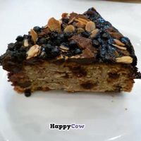 Non-descript cake at Karma Organic Coffee. At least it was vegan... at Karma Organic Coffee in Krakow