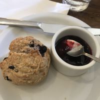 Blueberry Scones  at Karma Organic Coffee in Krakow