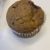 Vegan carrot blueberry muffin made fresh daily  at Flour Garden Bakery in Auburn