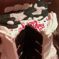 Vegan birthday cake. at Bleeding Heart Bakery in Chicago