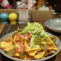 Nachos (minus the cheese) at Señor Pico in Dubai