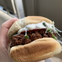 Crab cake  at Botanical Plant-Based Fare in Charlottesville