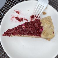 Raspberry lemon cheesecake   at Botanical Plant-Based Fare in Charlottesville