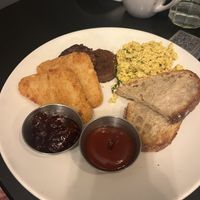 Traditional breakfast   at Botanical Plant-Based Fare in Charlottesville