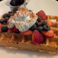Sweet waffle again! at Botanical Plant-Based Fare in Charlottesville