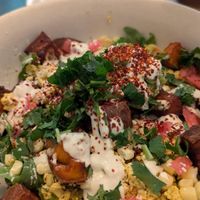 Burrito breakfast bowl at Botanical Plant-Based Fare in Charlottesville