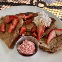 French toastt  at Botanical Plant-Based Fare in Charlottesville
