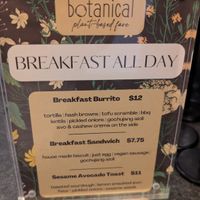 Sesame Avocado Toast at Botanical Plant-Based Fare in Charlottesville